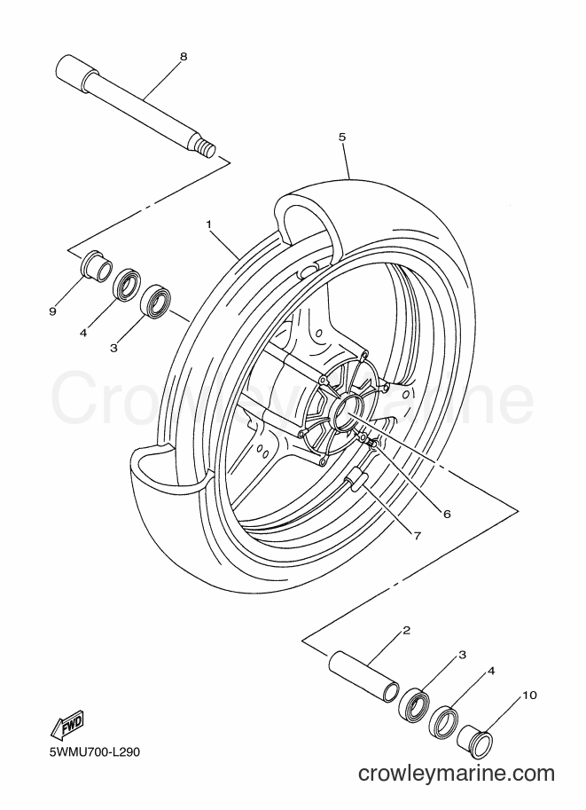 2016 Street Bike XJR1300C - XJR1300C (2PN3) [010] - FRONT WHEEL