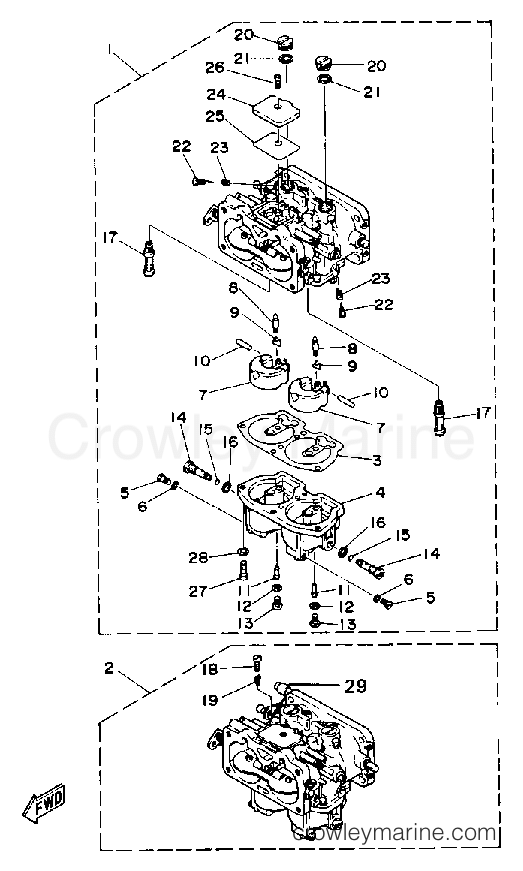 Yamaha Motors 130ETLD - CARBURETOR