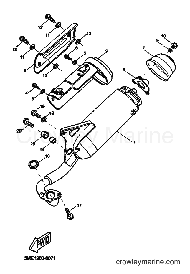 2001 Scooter YQ100 - YQ100 (5ME4) [060] - EXHAUST