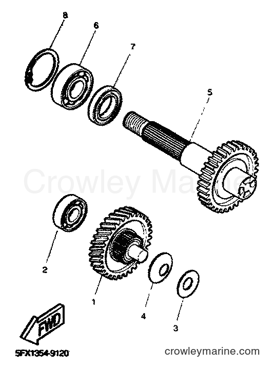 2001 Scooter EW50 - EW50 (5LH3) [010] - TRANSMISSION