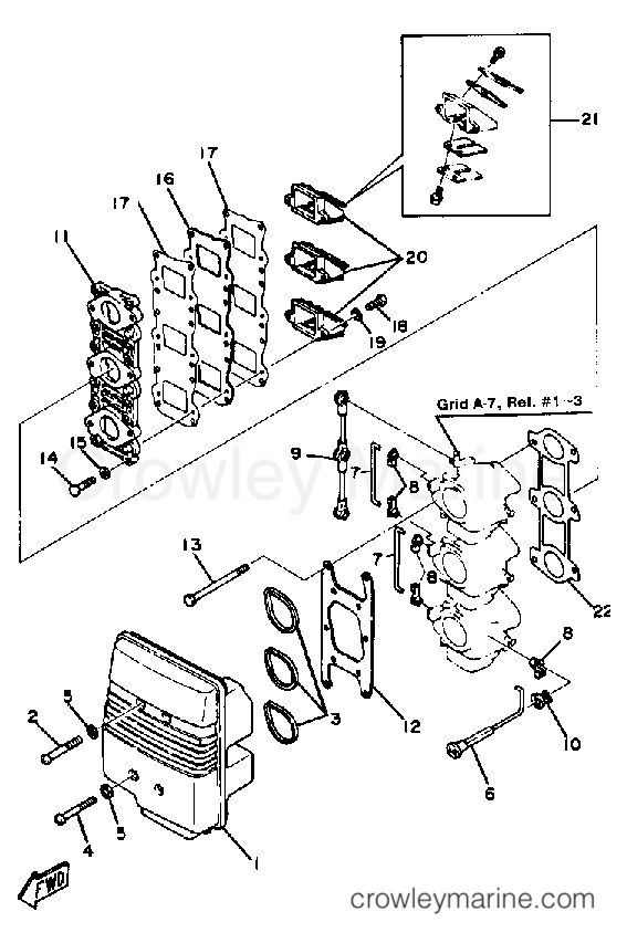 Yamaha Motors 40SN - AIR CLEANER