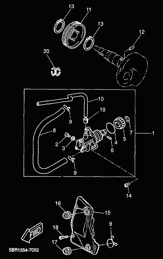 2000 Scooter YQ50L - YQ50L (5HEV) [010] - OIL PUMP