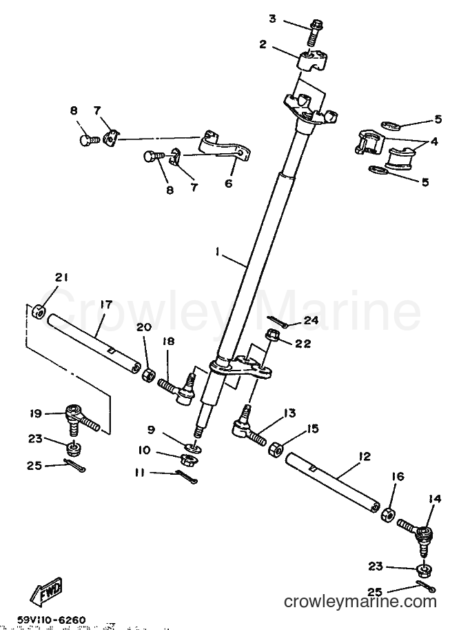 1990 ATV YFM250 - YFM250 (3GH4) [010] - STEERING