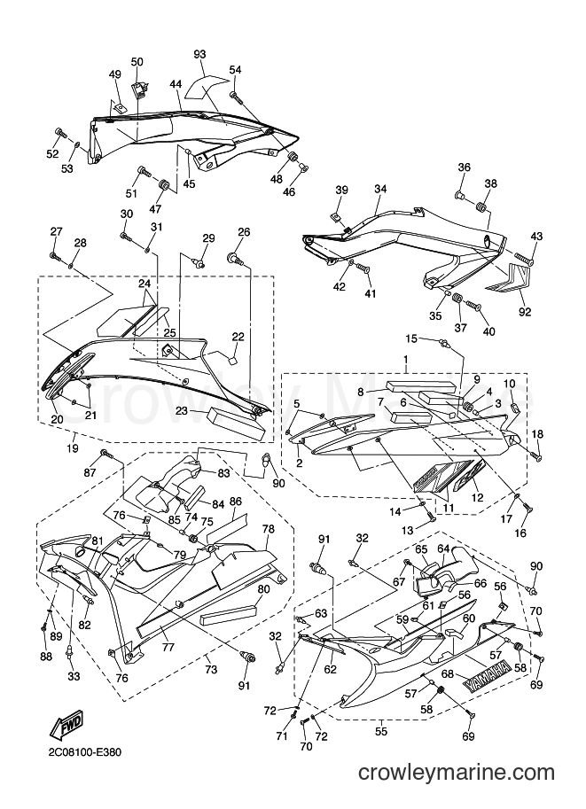 Yamaha Motors YZF-R6 (2C0A) [010] - COWLING 2