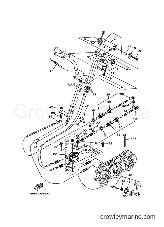 Yamaha Motors GP1200X (GP89) [999] - CONTROL CABLE