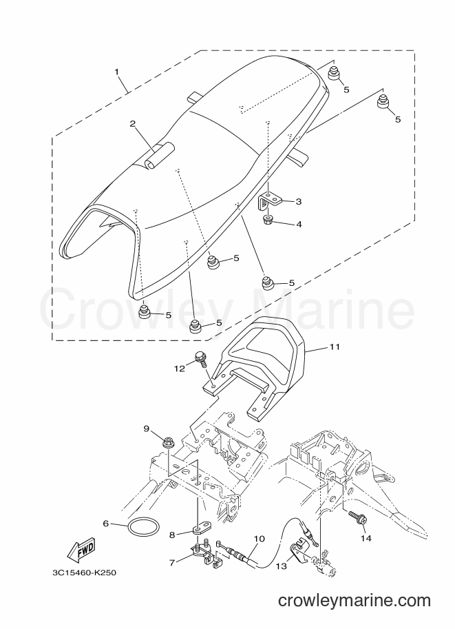 Yamaha Motors FZ150 (3C15) [010] - SEAT