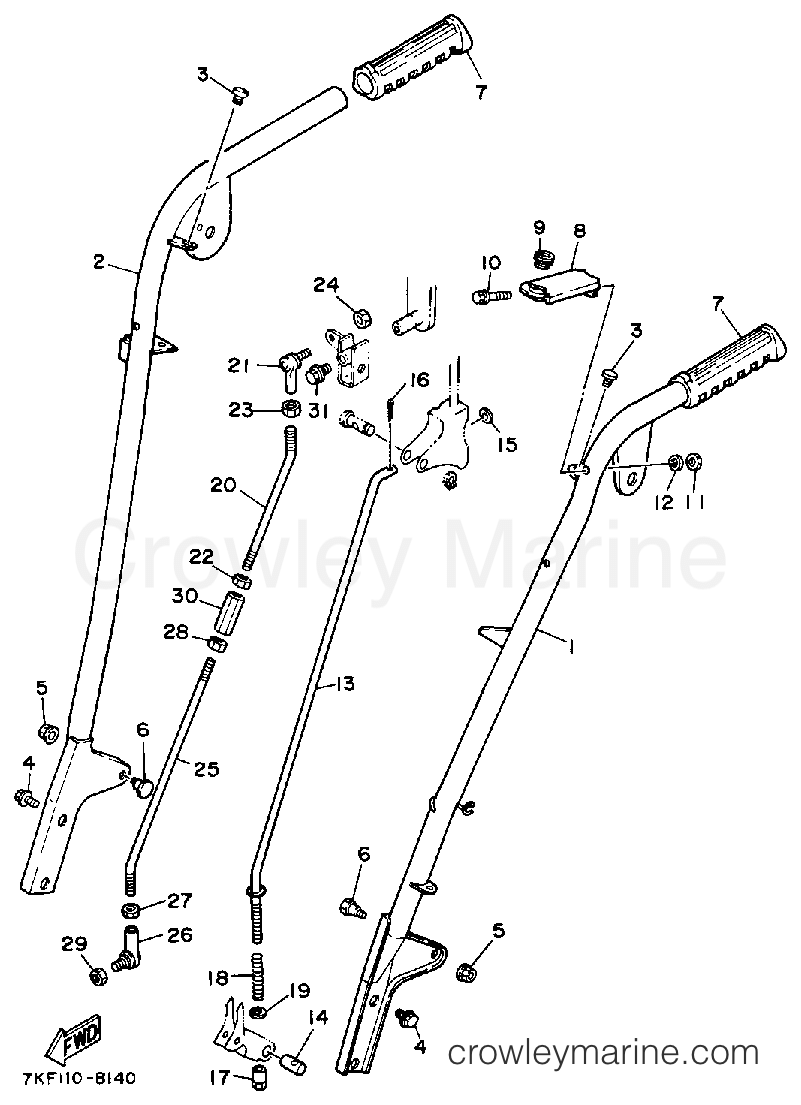 Yamaha Motors YS828TM - STEERING - LINK