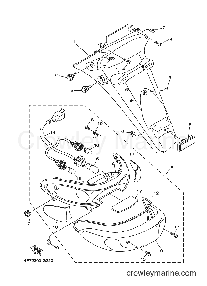 Yamaha Motors XC125E (4P75) [010] - TAILLIGHT