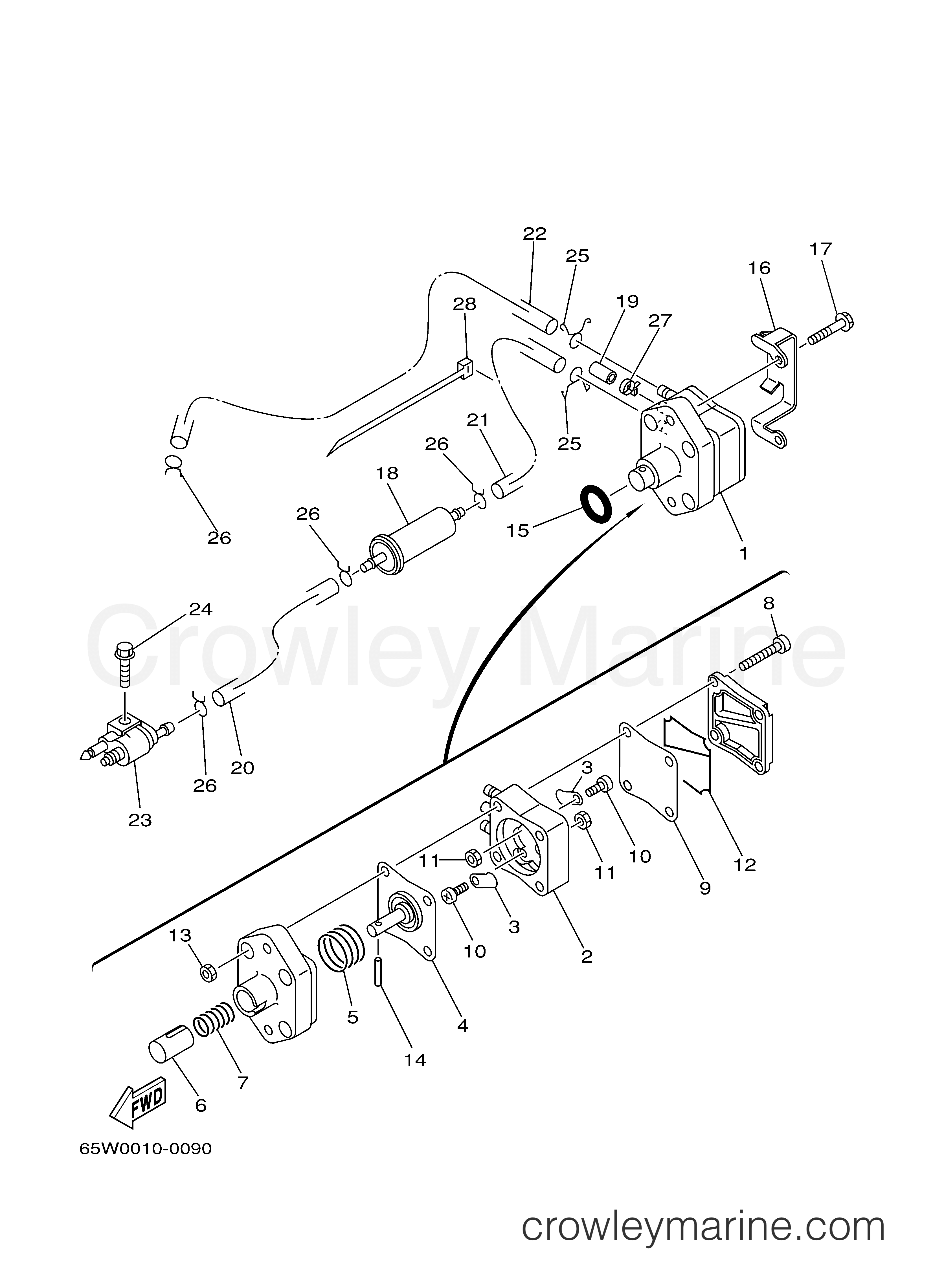 Yamaha Motors F25ELRY - FUEL