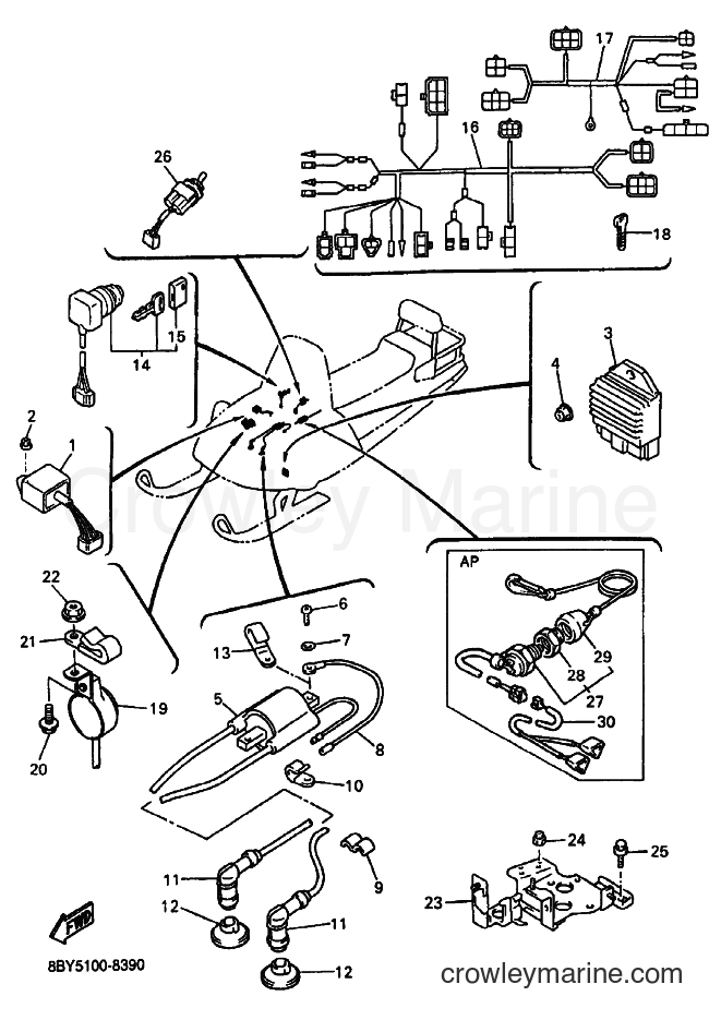 Yamaha Motors ET410TR (8BY7) [020] - ELECTRICAL 1