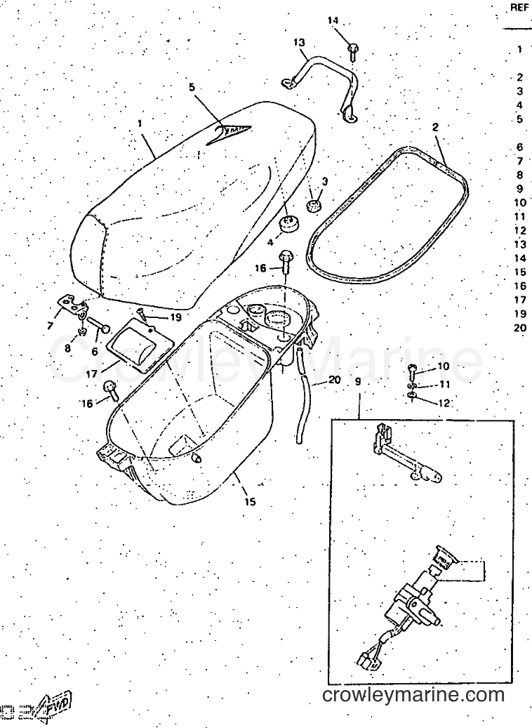 1997 Scooter CW50RS - CW50RS (4TDA) [999] - SEAT & CARRIER
