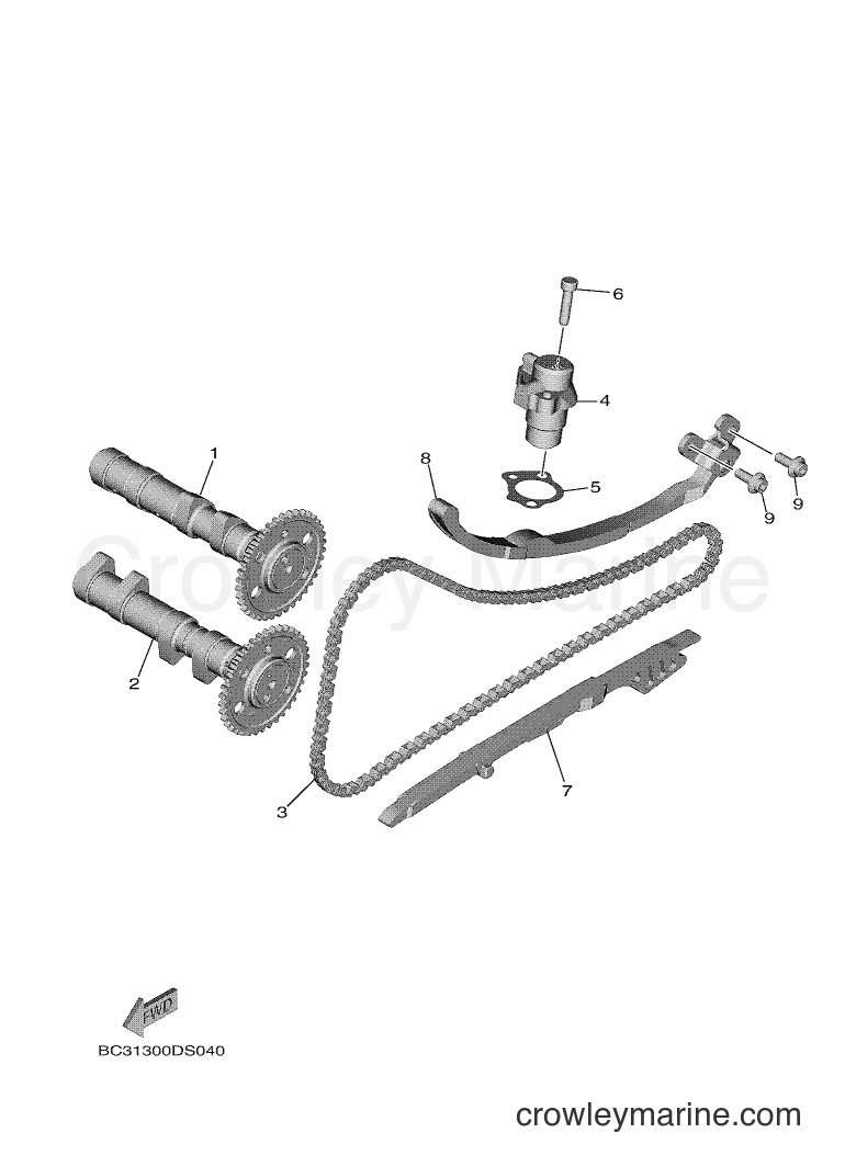2017 Scooter XP530D-A - XP530D-A (BC31) [010] - CAMSHAFT & CHAIN