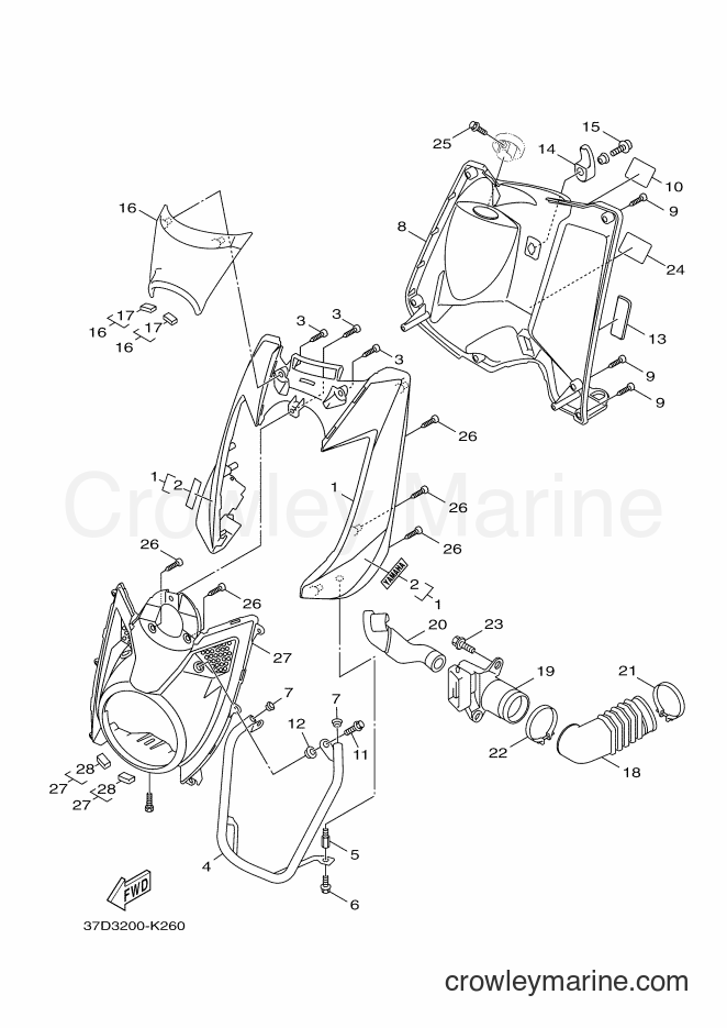 2011 Scooter YW125 - YW125 (37D3) [010] - LEG SHIELD