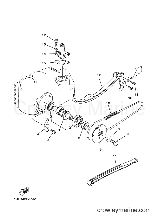 2003 Scooter T105E - T105E (5HU7) [010] - CAMSHAFT & CHAIN