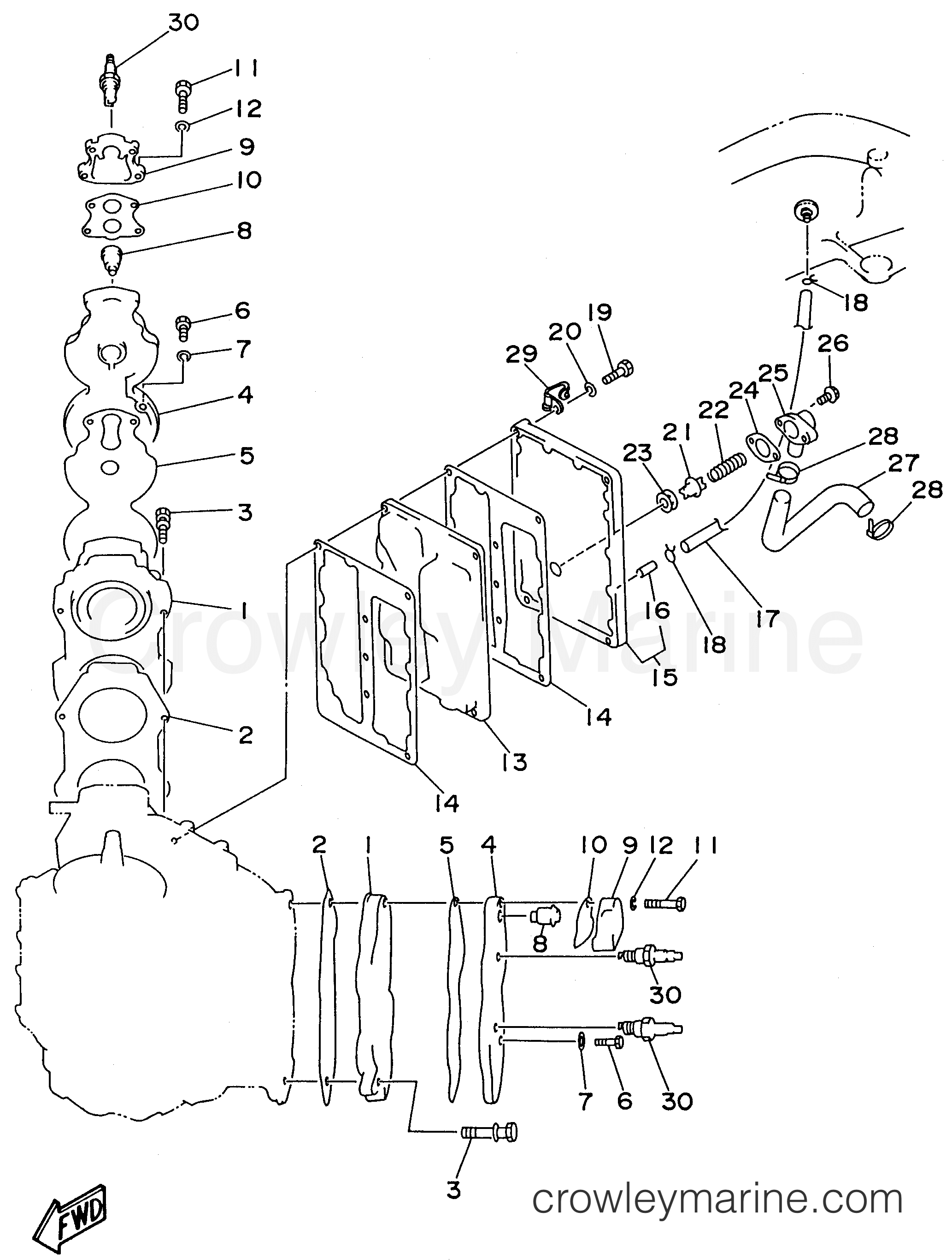 Yamaha Motors C115TXRU - CYLINDER CRANKCASE 2