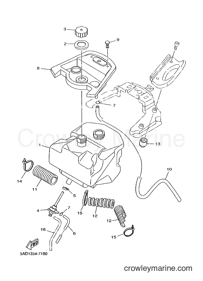 1999 Scooter YN50 - YN50 (5ADH) [010] - FUEL TANK
