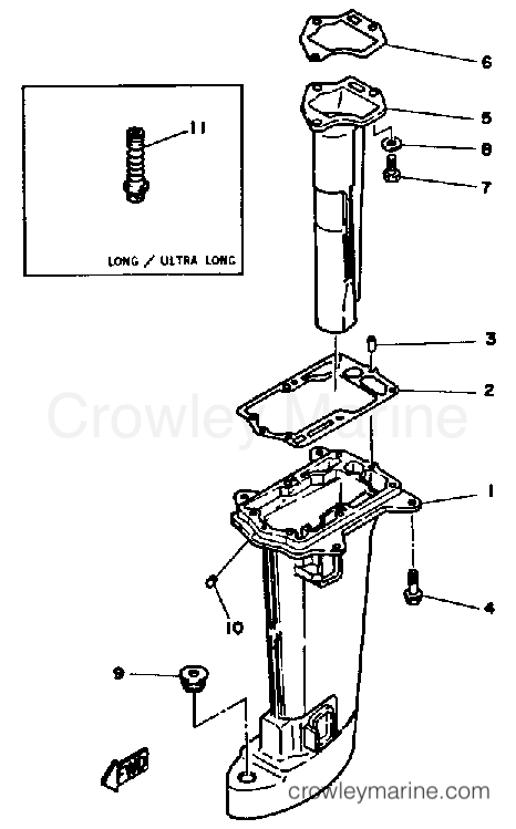 Yamaha Motors 8SJ - UPPER CASING