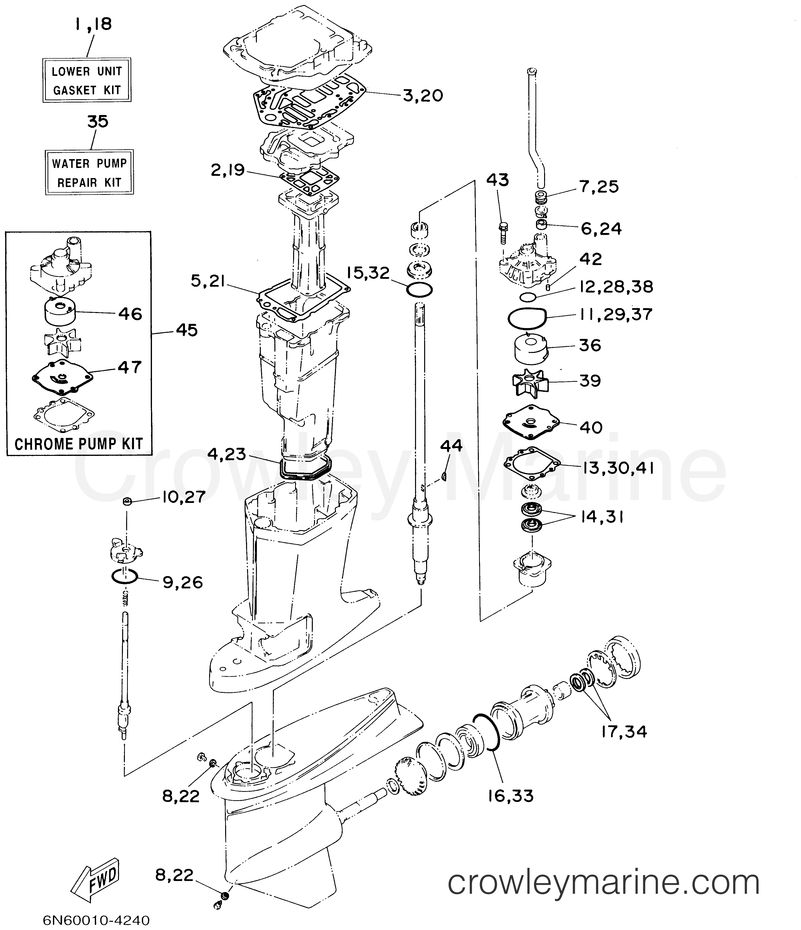 Yamaha Motors 115TXRA - REPAIR KIT 2