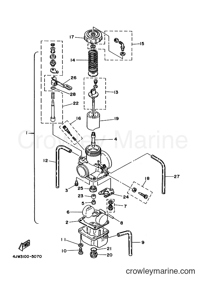 Yamaha Motors WR250Z (4JW5) [999] - CARBURETOR