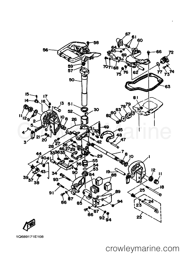 Yamaha Motors 30A (689) [040] - BRACKET 1