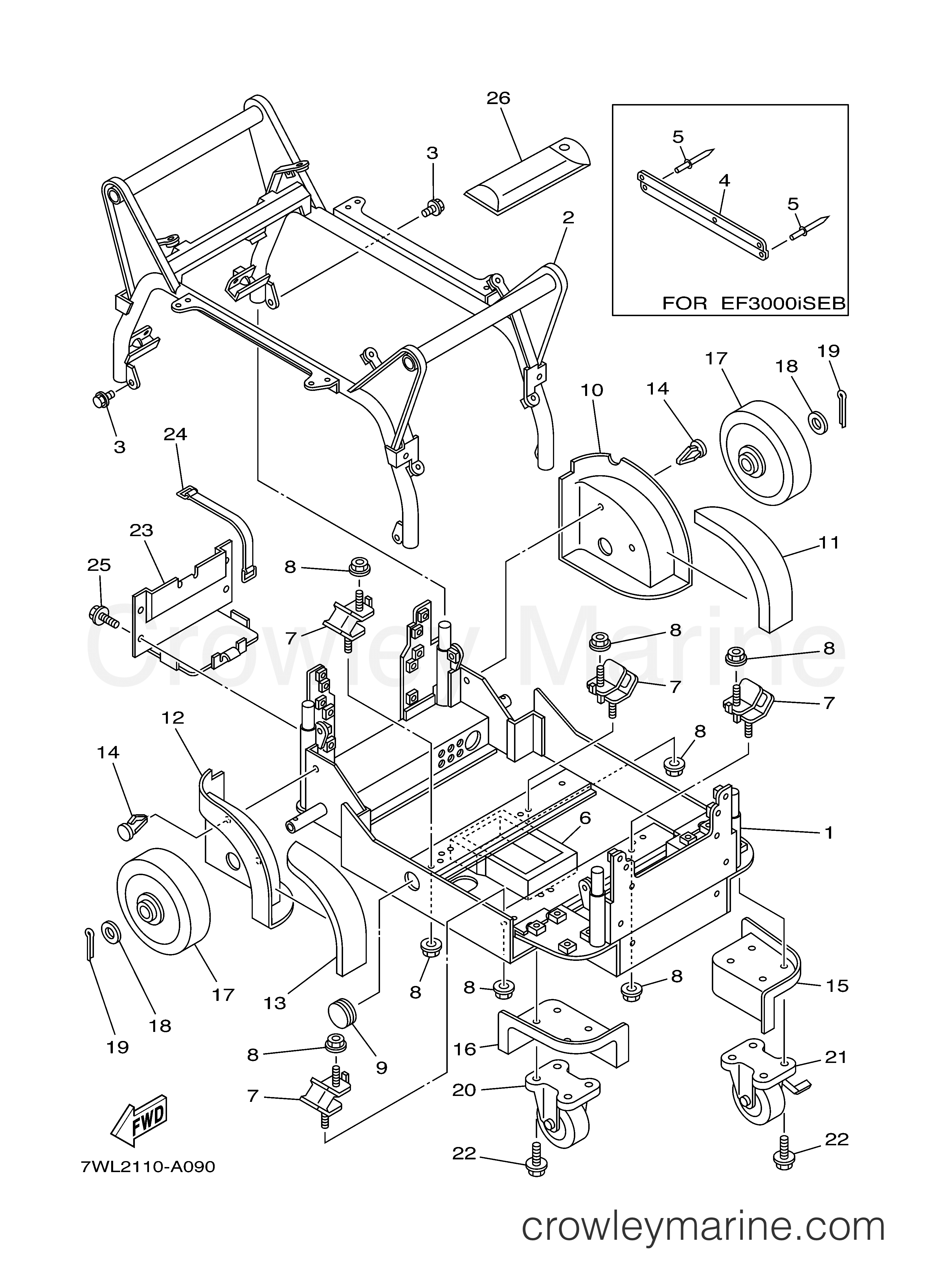Yamaha Motors EF3000ISEB - FRAME