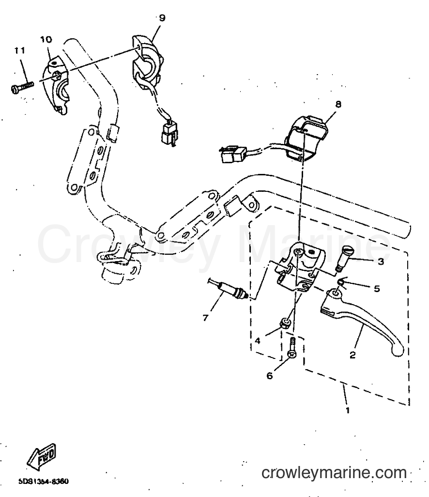 Yamaha Motors YP125E (5DS6) [010] - HANDLE SWITCH & LEVER