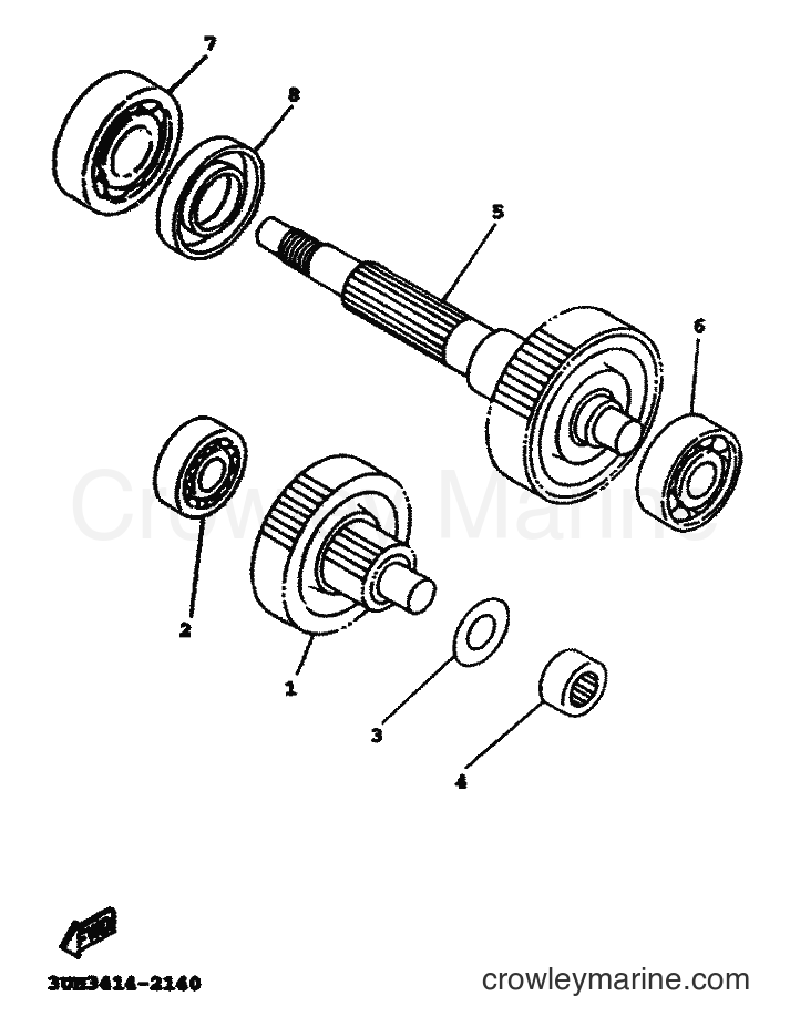 1999 Scooter XC125TR - XC125TR (4THF) [010] - TRANSMISSION