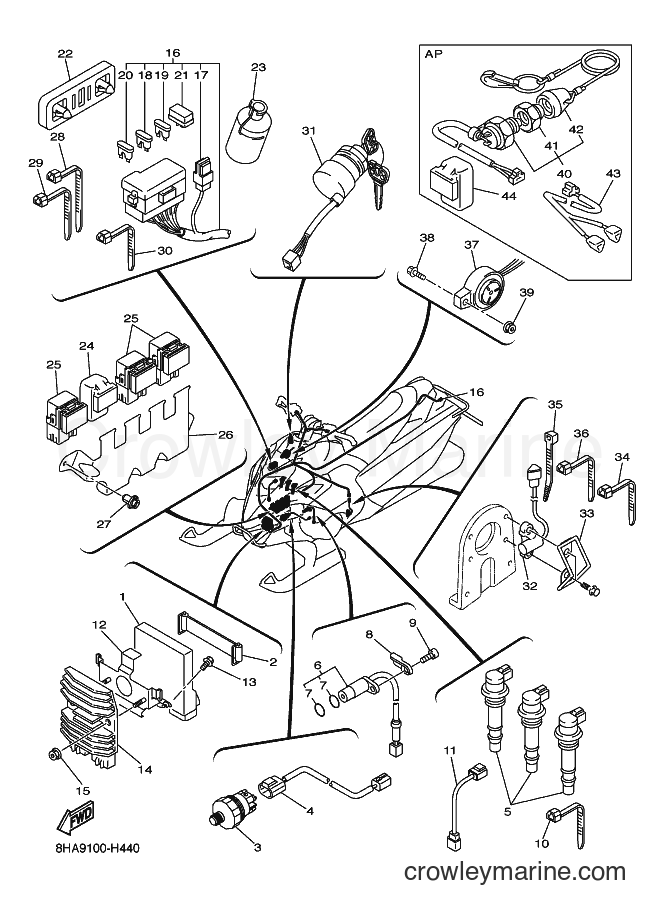 2009 Snowmobile RFX10RM - RFX10RM (8HAA) [010] - ELECTRICAL 1