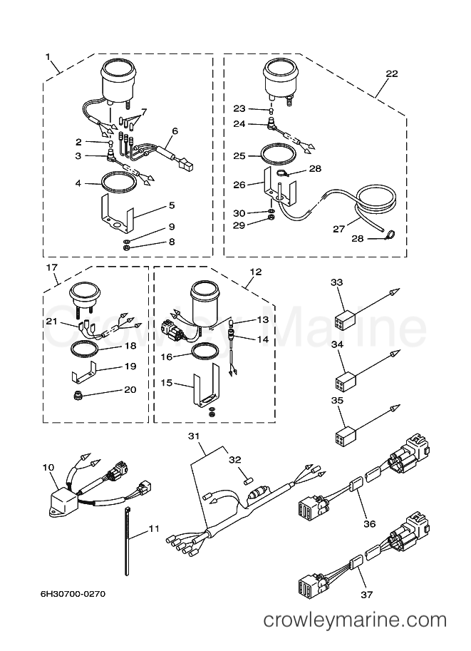 Yamaha Motors 90A (6H1) [120] - METER 2