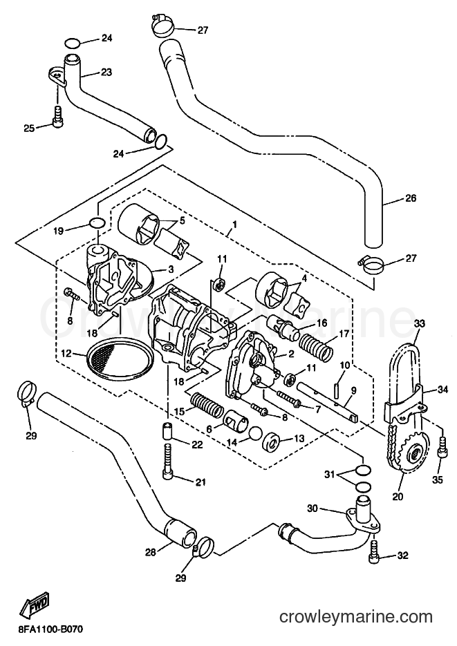 Yamaha Motors RX10M (8EP2) [020] - OIL PUMP