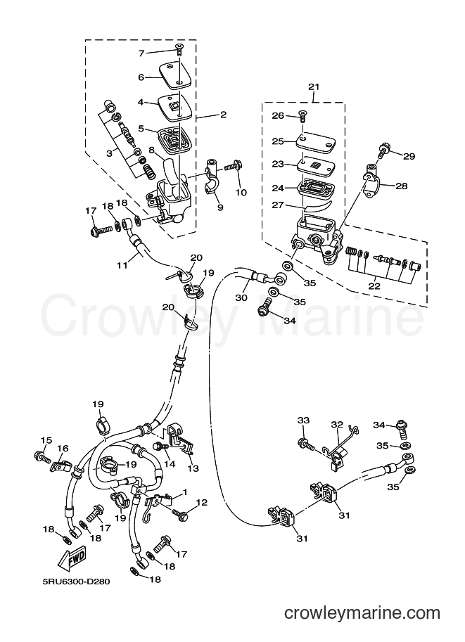 Yamaha Motors YP400 (5RU6) [010] - FRONT MASTER CYLINDER
