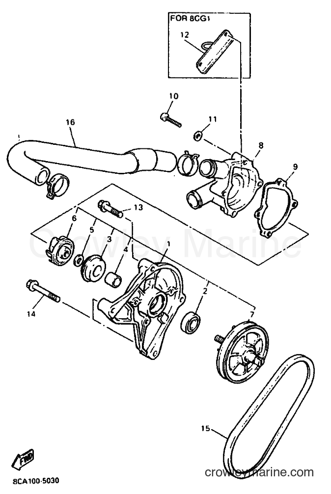 Yamaha Motors VX600 (8CA2) [999] - WATER PUMP