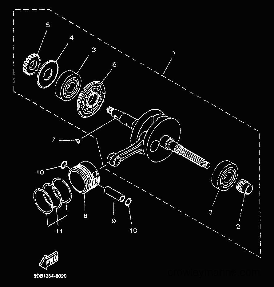 Yamaha Motors YP125E (5DSG) [010] - CRANKSHAFT & PISTON