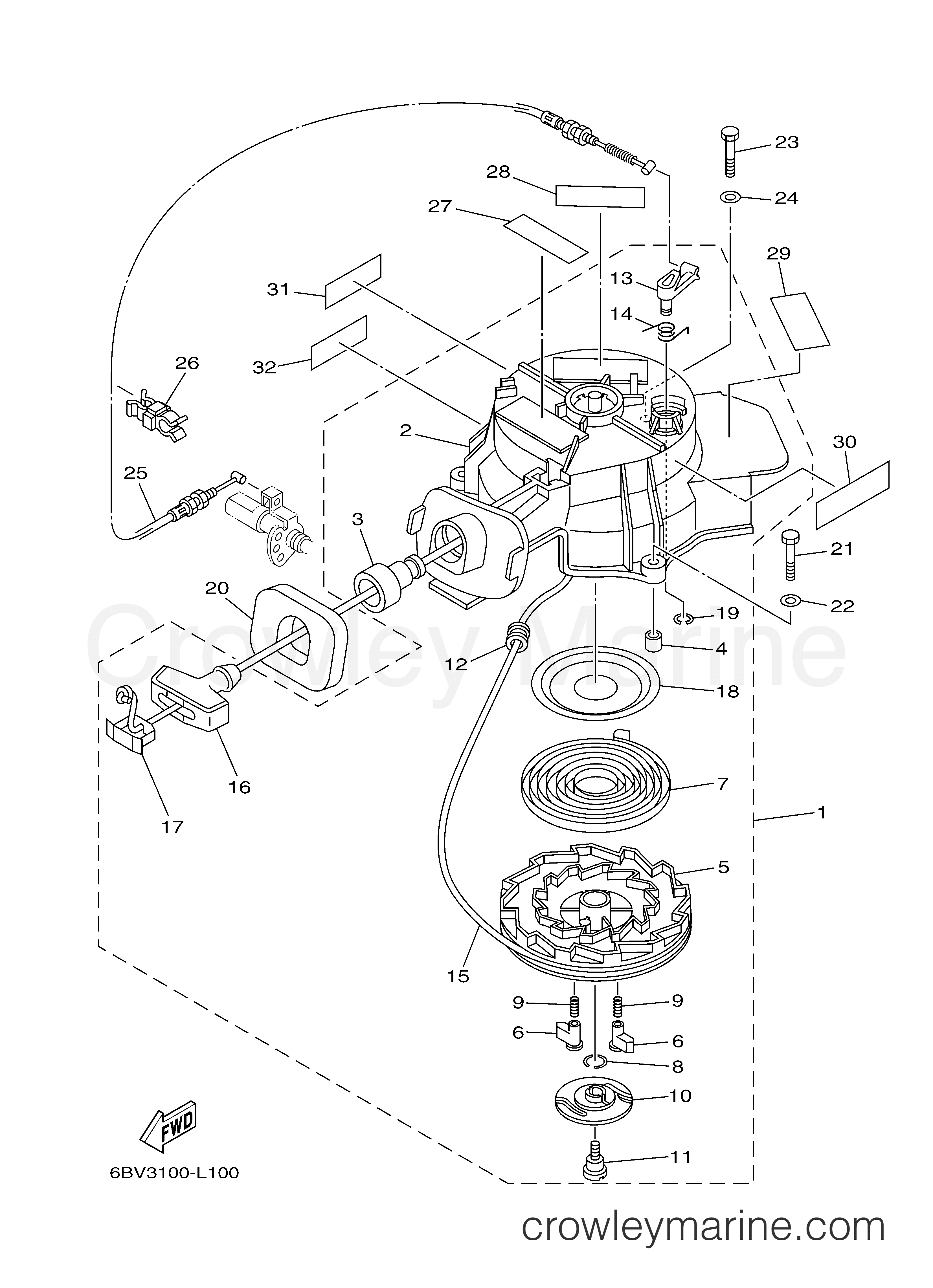 Yamaha Motors F6LMHA - STARTER