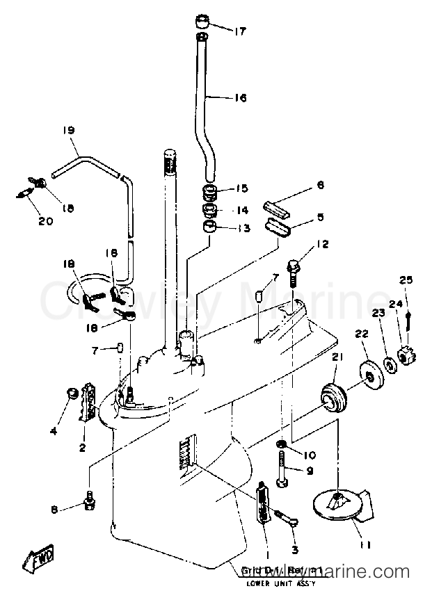 Yamaha Motors PROV150J - LOWER DRIVE 2