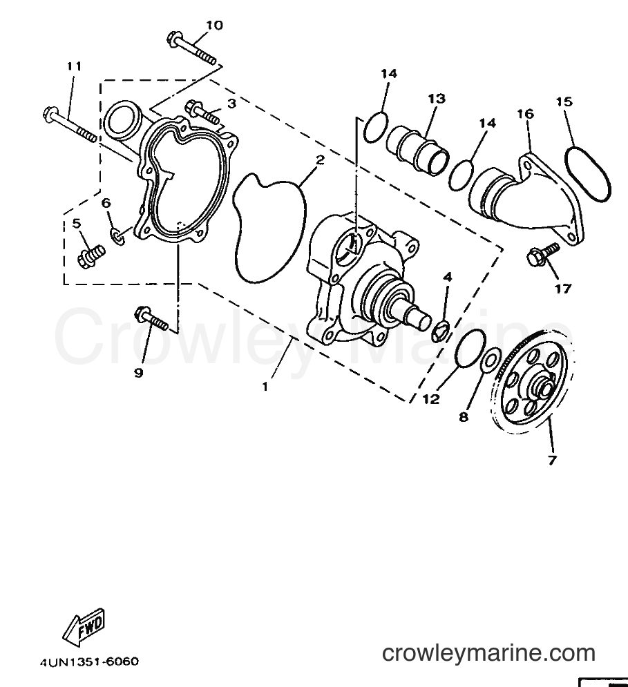 Yamaha Motors TRX850 (4UN1) [010] - WATER PUMP
