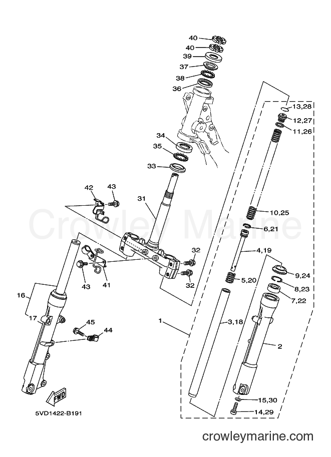 Yamaha Motors AT115 (5VD1) [010] - STEERING
