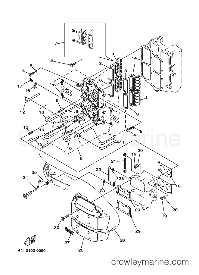 Yamaha Motors 115TLR (6N6) [070] - INTAKE