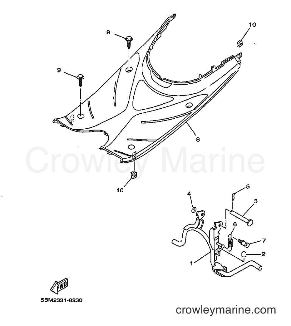 1998 Scooter YV50 - YV50 (5BM2) [020] - STAND & FOOTREST