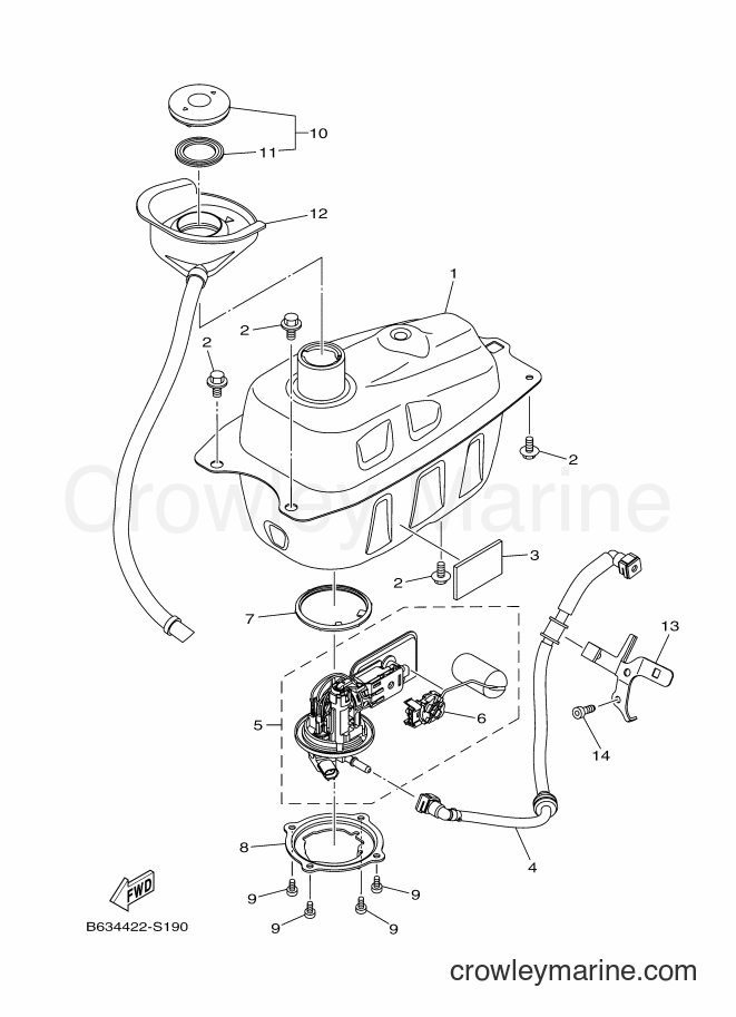 Yamaha Motors GDR155-A (B634) [010] - FUEL TANK