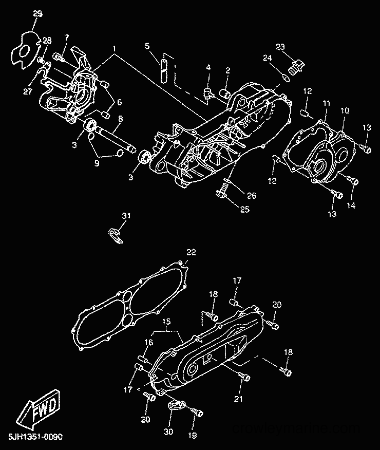 Yamaha Motors CW50RS (5FXM) [050] - CRANKCASE