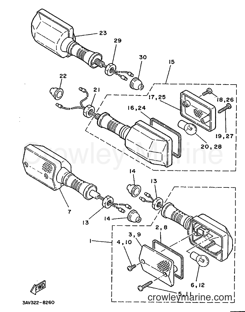 1989 Scooter FS1 - FS1 (3AV1) [999] - FLASHER LIGHT