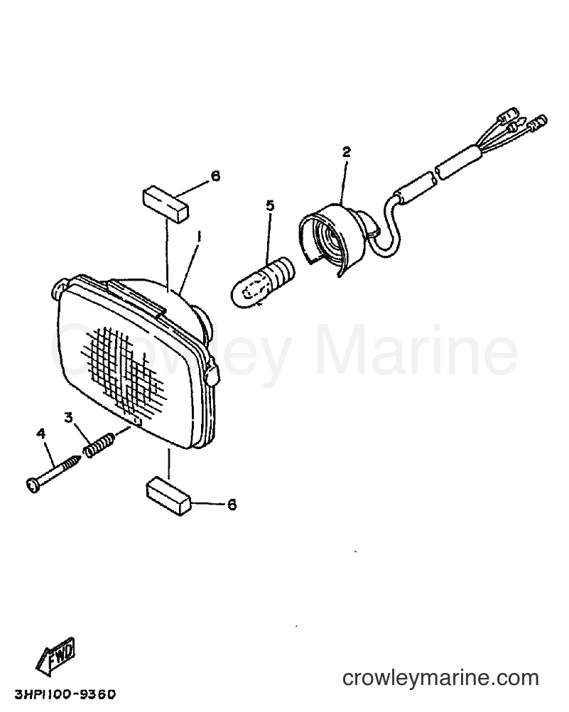 1993 ATV YFM350ER - YFM350ER (3HP8) [010] - HEADLIGHT
