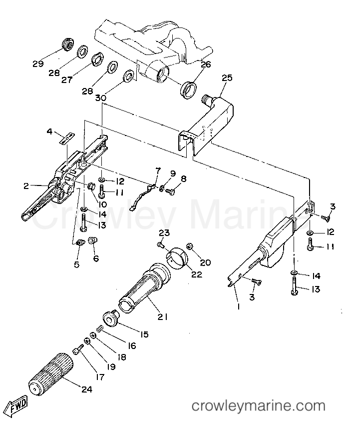 Yamaha Motors F9.9MLHT - ALTERNATE 1 (STEERING WITH SHIFT)