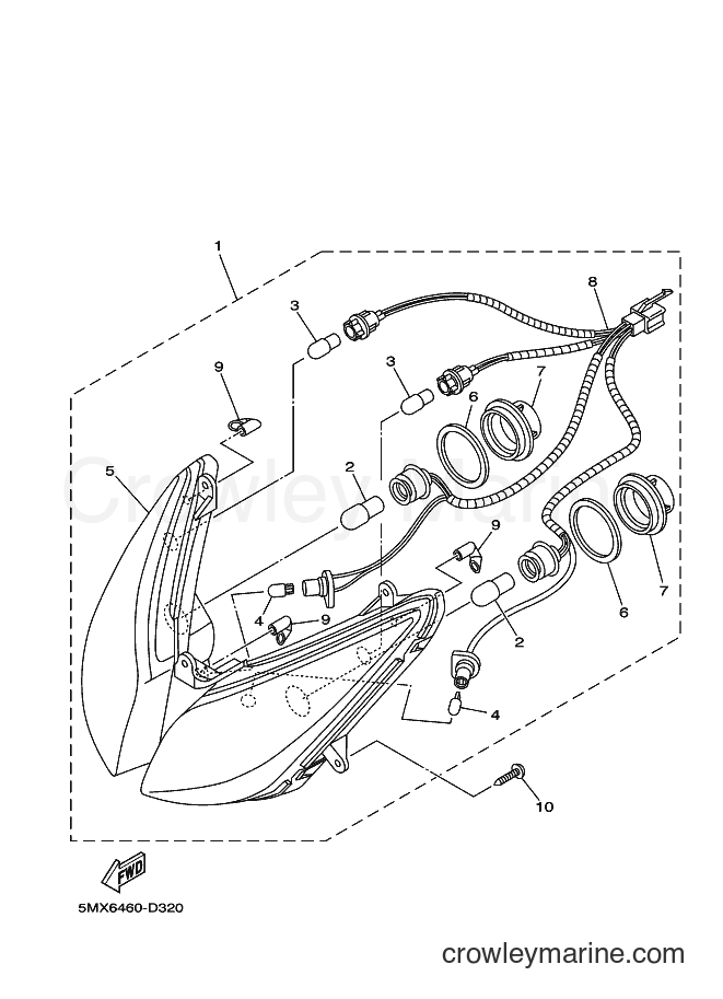 Yamaha Motors AT115C (5MX6) [010] - HEADLIGHT