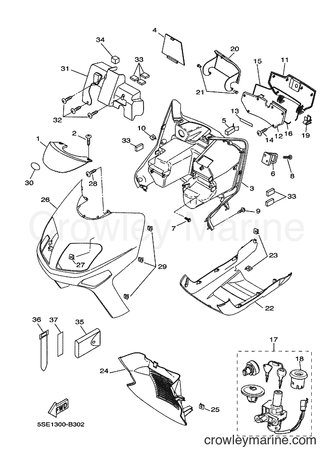 2002 Scooter VP300 - VP300 (5SE2) [030] - LEG SHIELD