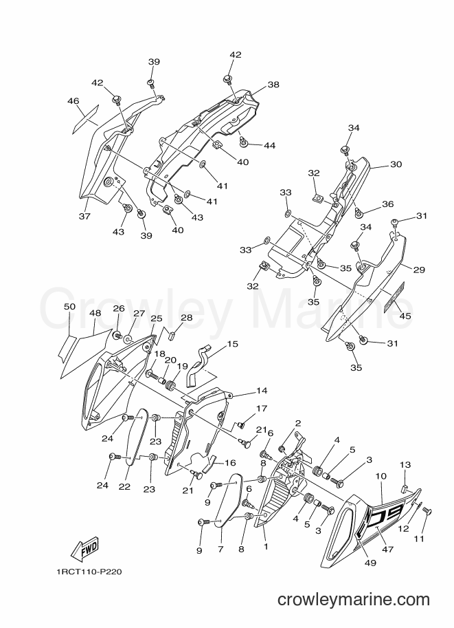 2015 Street Bike MT09 - MT09 (1RCU) [010] - SIDE COVER