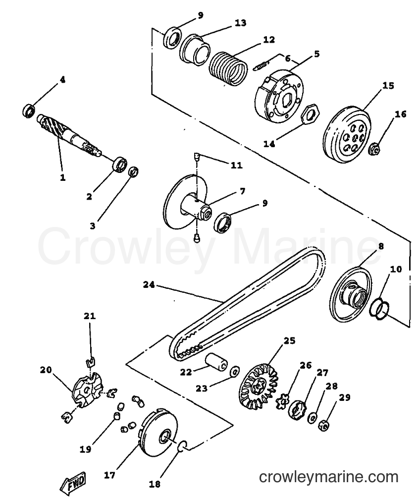 1999 Scooter YW100 - YW100 (4VPL) [010] - CLUTCH
