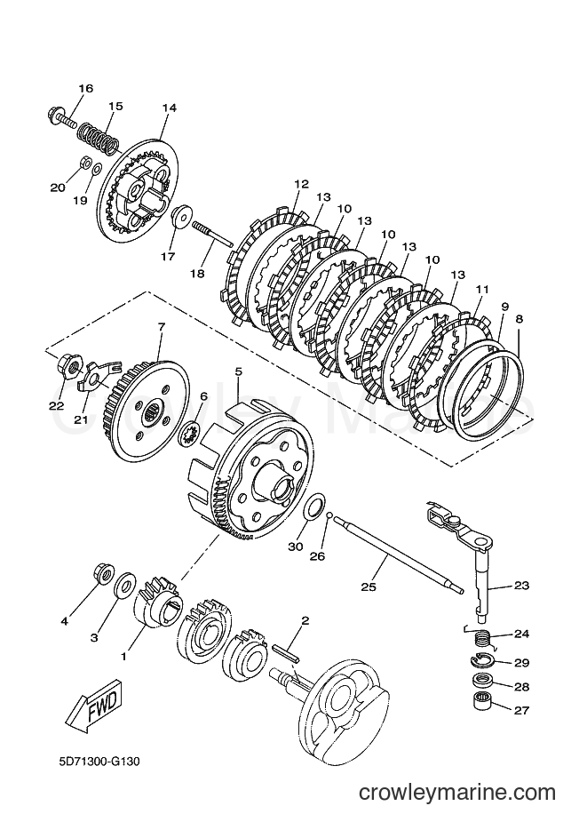 2011 Dirt Bike WR125X - WR125X (22B6) [080] - CLUTCH