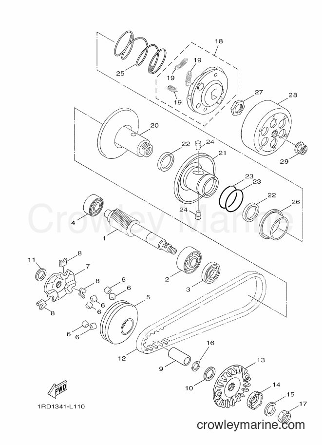 Yamaha Motors YN50FM (1RD1) [010] - CLUTCH